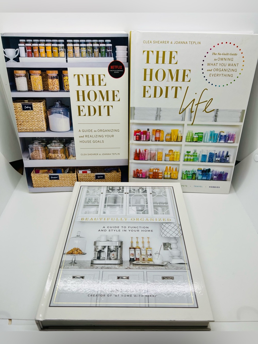 3 Book Set: Home Edit Life Labels Beautifully Organized Nikki  Guide  New $78